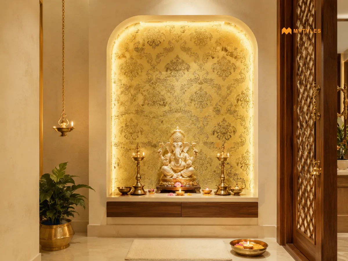 Gold and Cream Tiles for a Warm, Luminous Feel